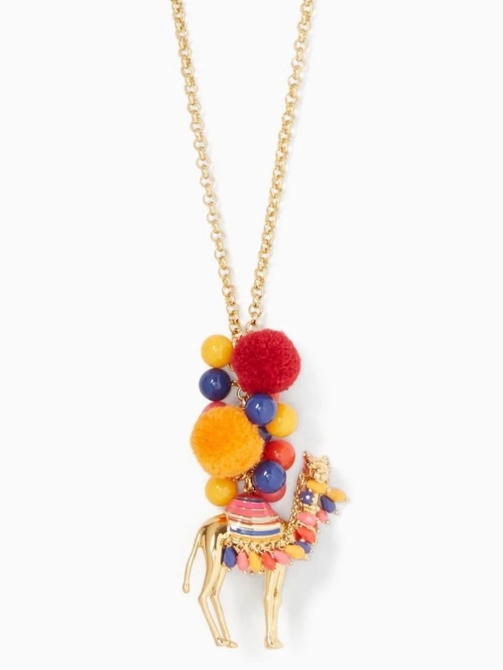 KATE SPADE SPICE THINGS UP CAMEL PENDANT NECKLACE